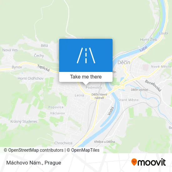 Карта Máchovo Nám.