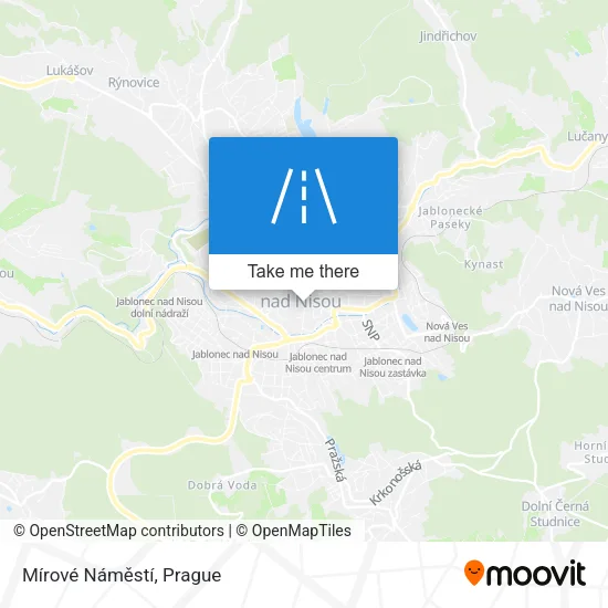Карта Mírové Náměstí