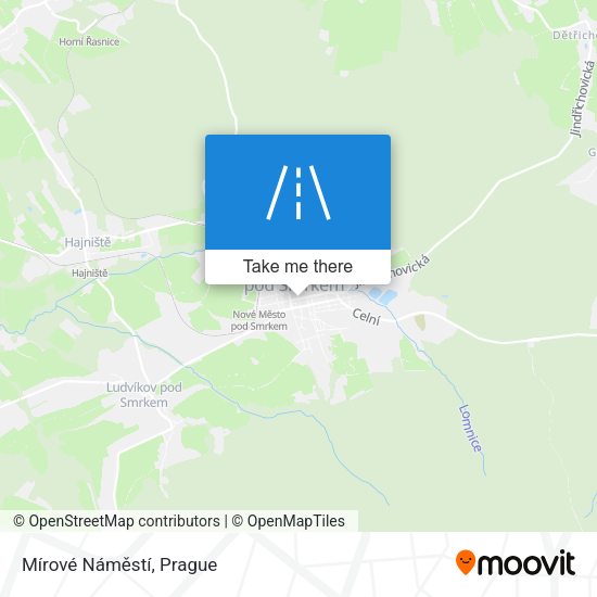 Mírové Náměstí map