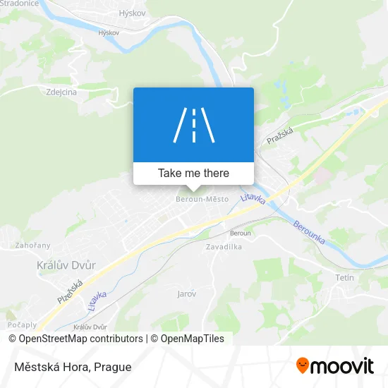 Карта Městská Hora