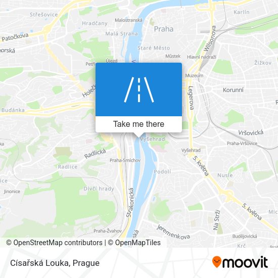 Císařská Louka map