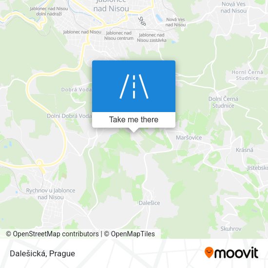 Карта Dalešická