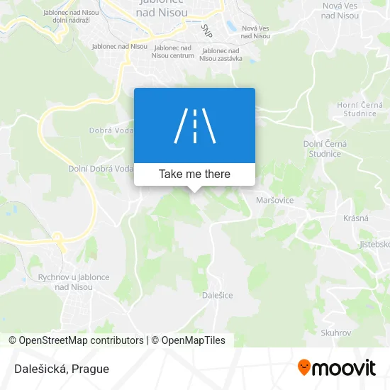 Карта Dalešická