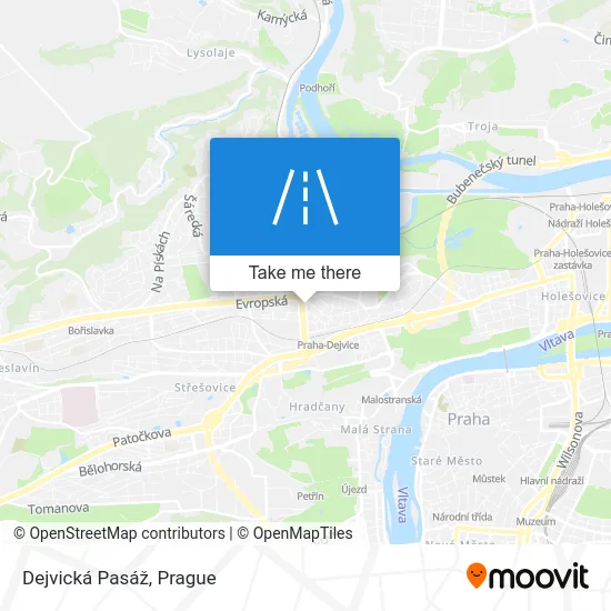 Карта Dejvická Pasáž