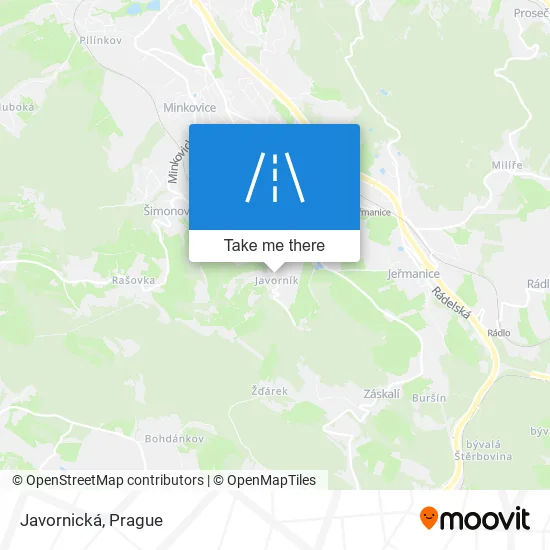 Карта Javornická