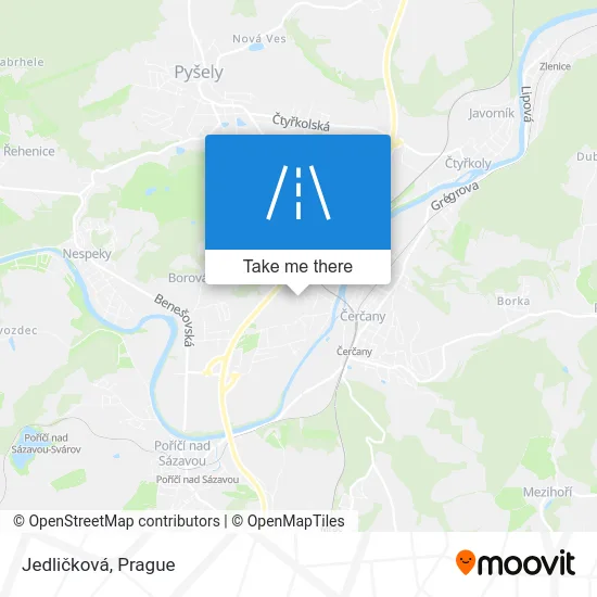 Карта Jedličková