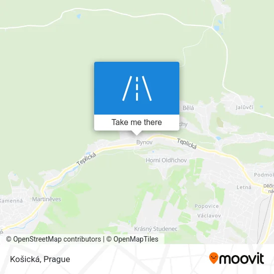 Карта Košická