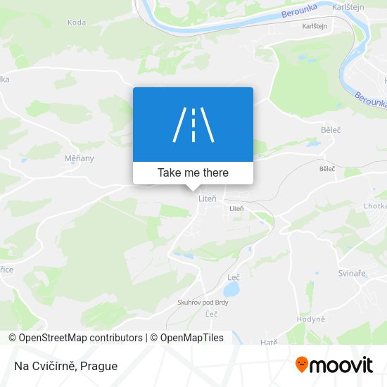 Na Cvičírně map