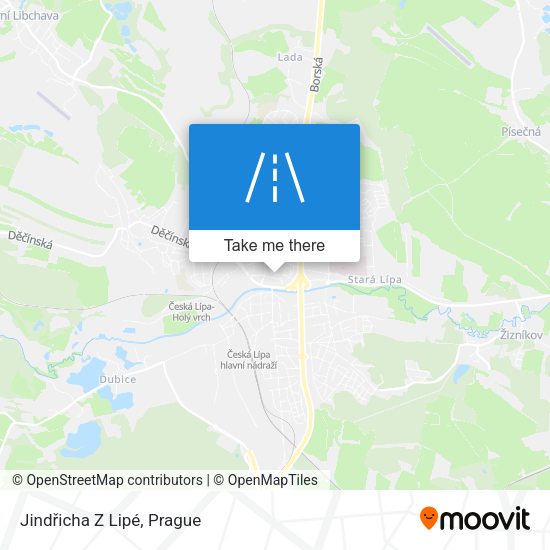 Jindřicha Z Lipé map