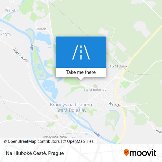 Na Hluboké Cestě map