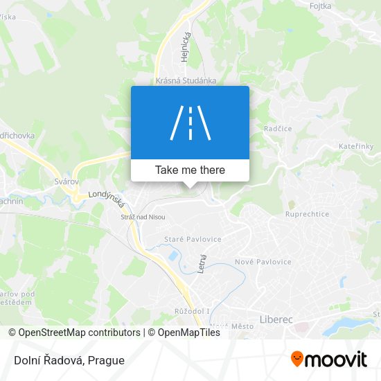 Dolní Řadová map