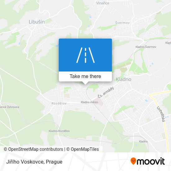 Jiřího Voskovce map