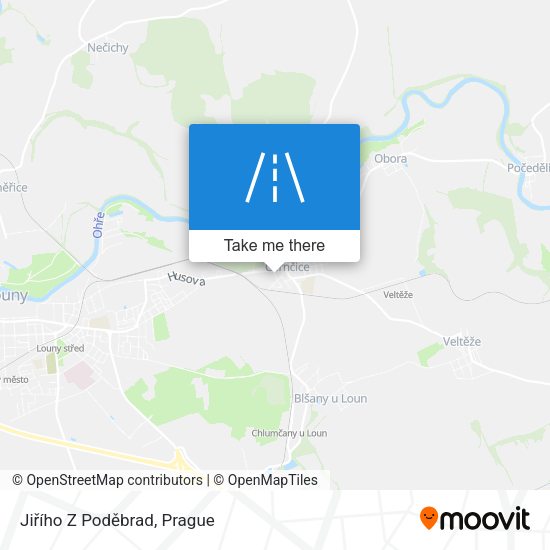 Jiřího Z Poděbrad map
