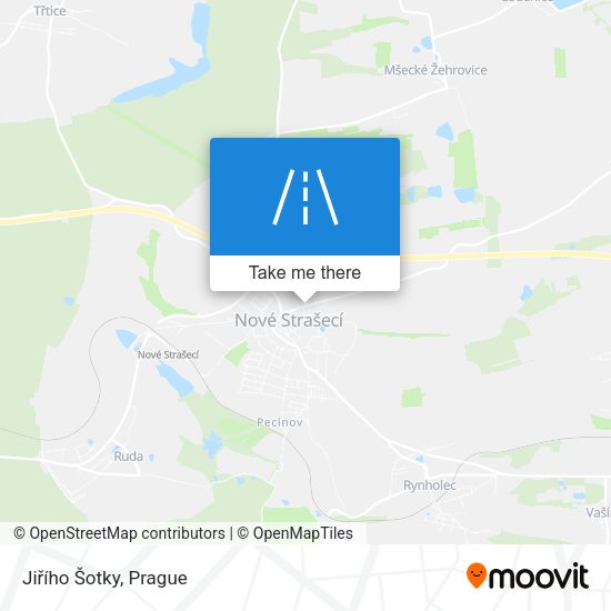 Jiřího Šotky map