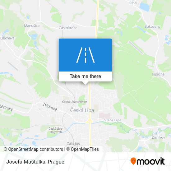 Josefa Maštálka map