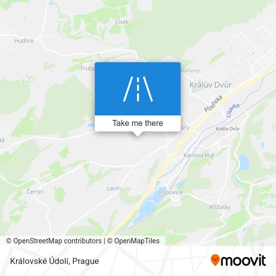 Královské Údolí map