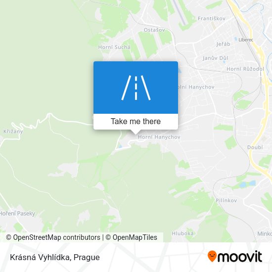 Krásná Vyhlídka map