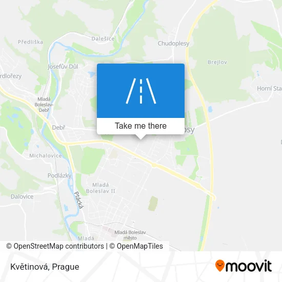 Карта Květinová