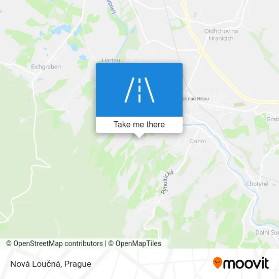 Карта Nová Loučná
