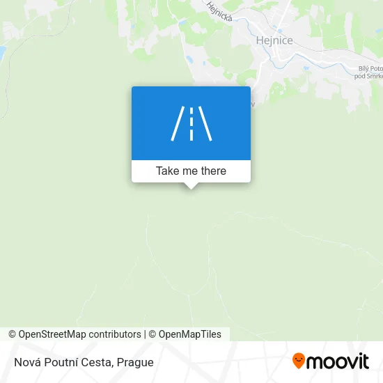 Карта Nová Poutní Cesta