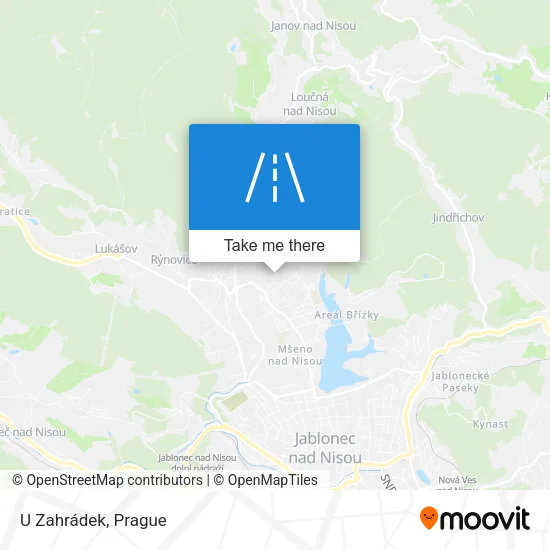 Карта U Zahrádek