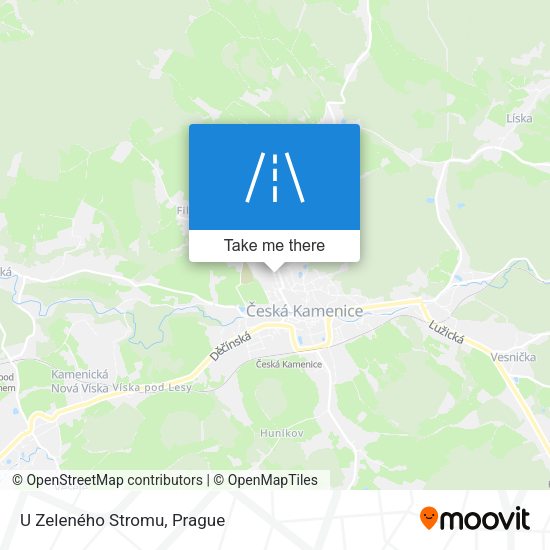 U Zeleného Stromu map