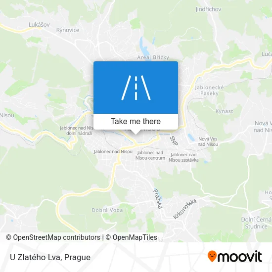Карта U Zlatého Lva
