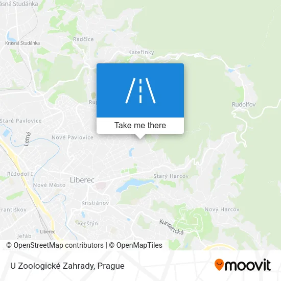 Карта U Zoologické Zahrady