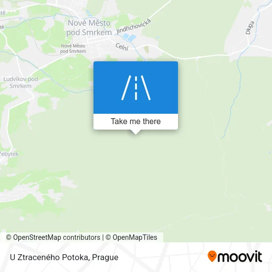 Карта U Ztraceného Potoka