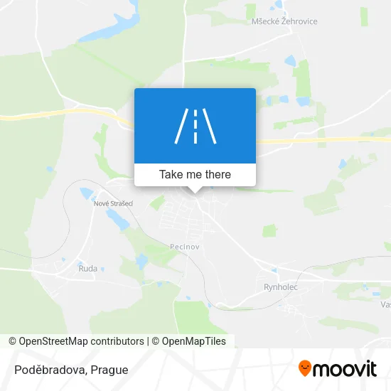 Карта Poděbradova