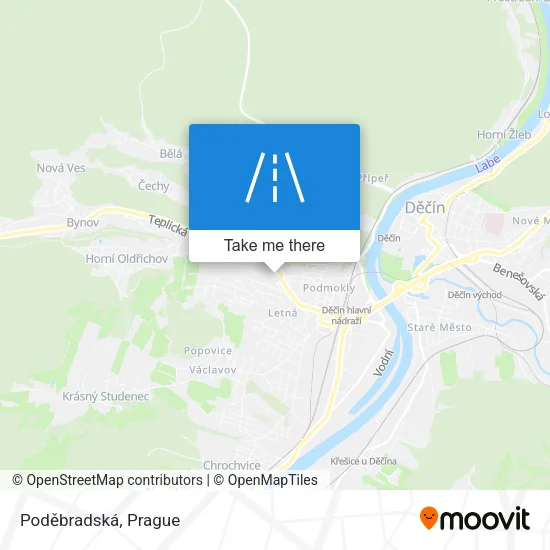 Карта Poděbradská