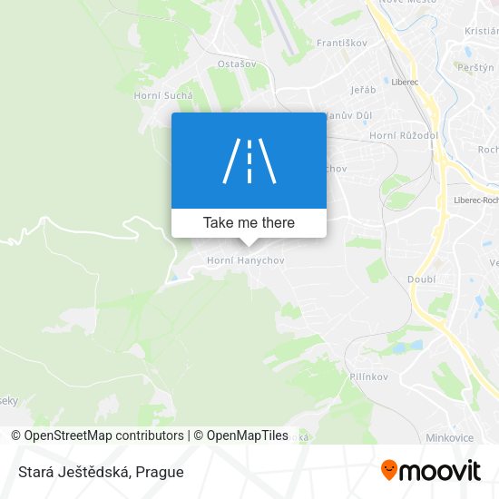 Stará Ještědská map