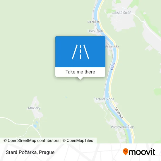 Карта Stará Požárka