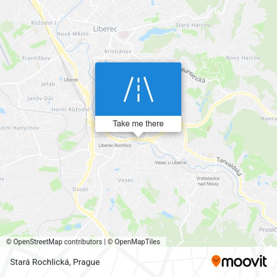 Карта Stará Rochlická