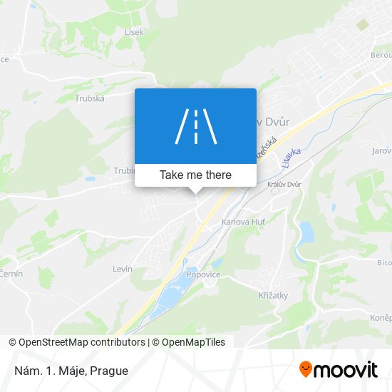 Карта Nám. 1. Máje