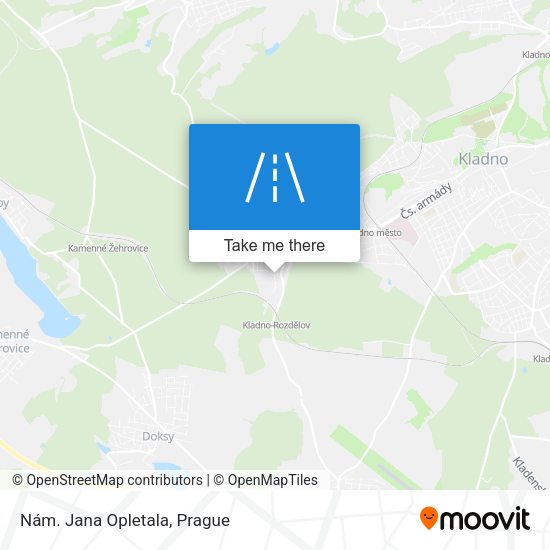 Nám. Jana Opletala map