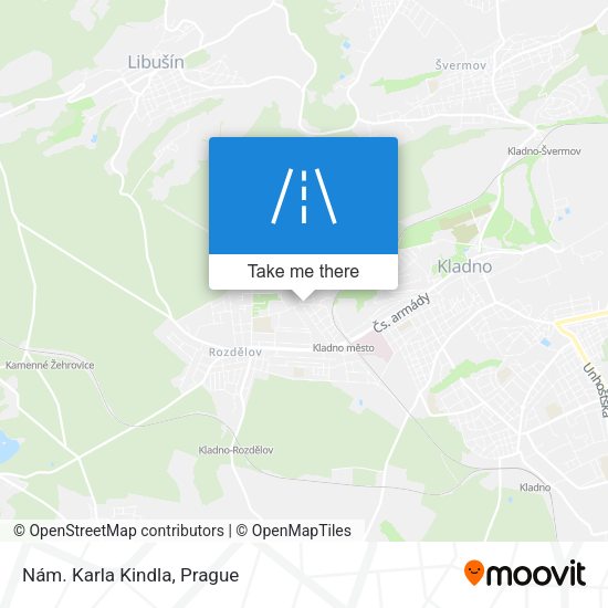 Nám. Karla Kindla map