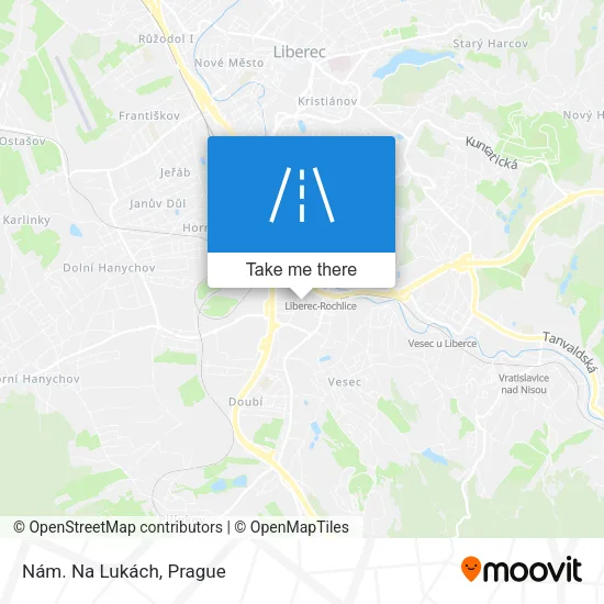 Карта Nám. Na Lukách