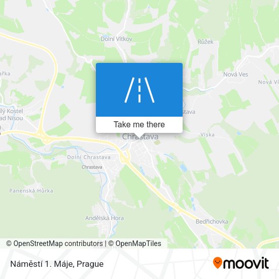 Náměstí 1. Máje map
