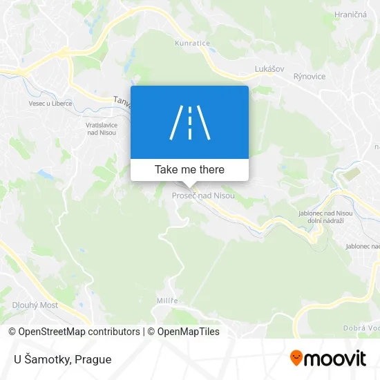 Карта U Šamotky