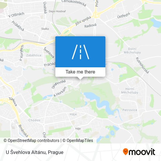 U Švehlova Altánu map