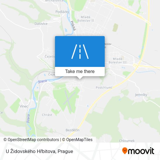U Židovského Hřbitova map
