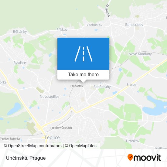 Unčínská map
