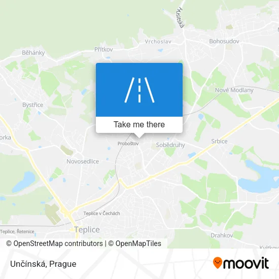 Карта Unčínská
