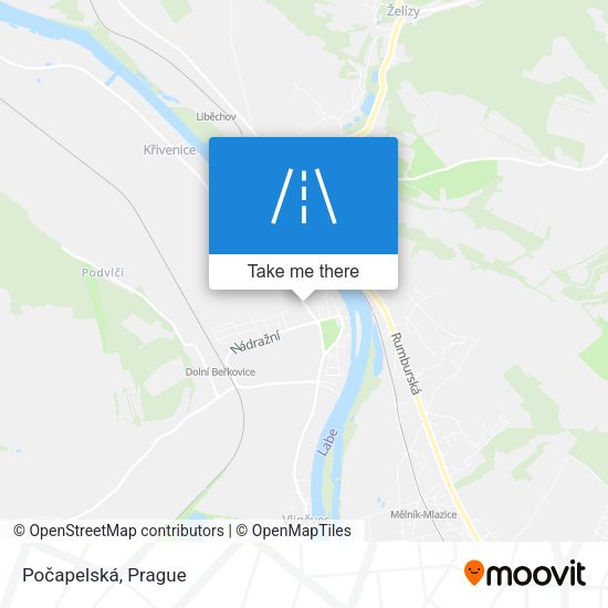 Карта Počapelská