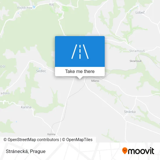 Карта Stránecká