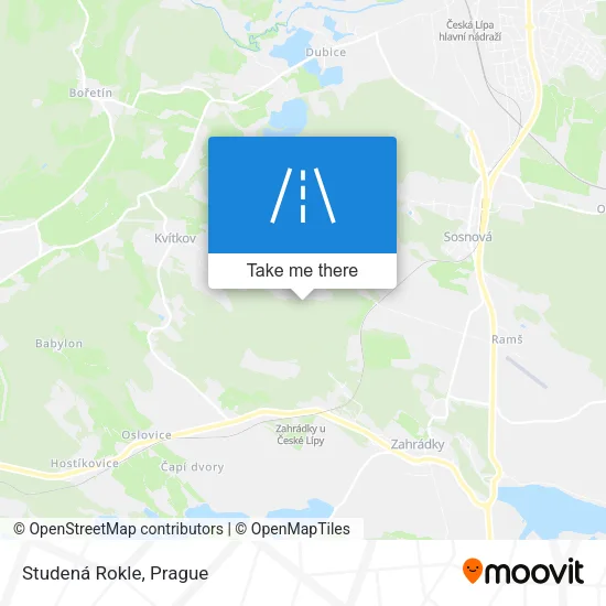 Карта Studená Rokle
