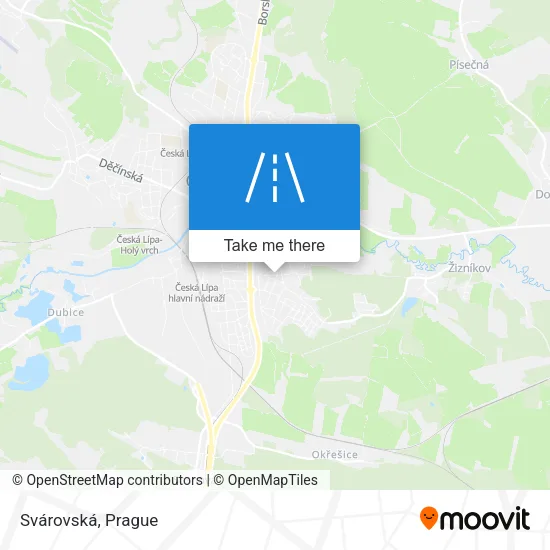 Карта Svárovská