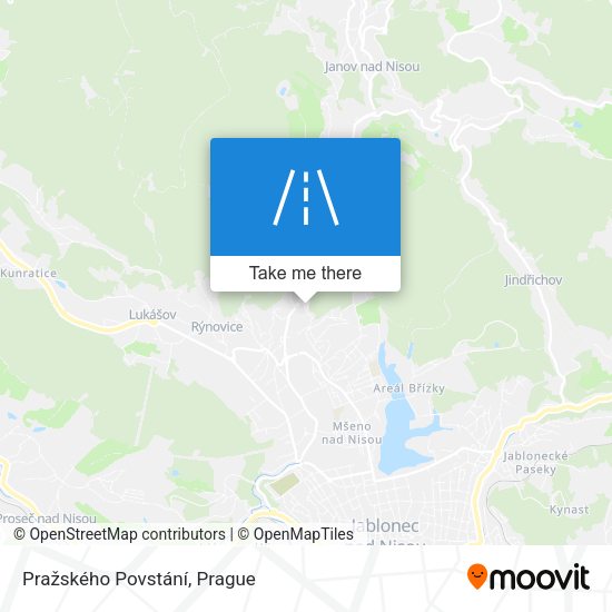 Pražského Povstání map
