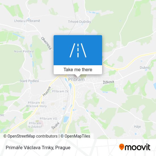 Primáře Václava Trnky map